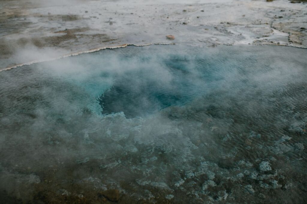 Glacier and volcanic landscape in Iceland