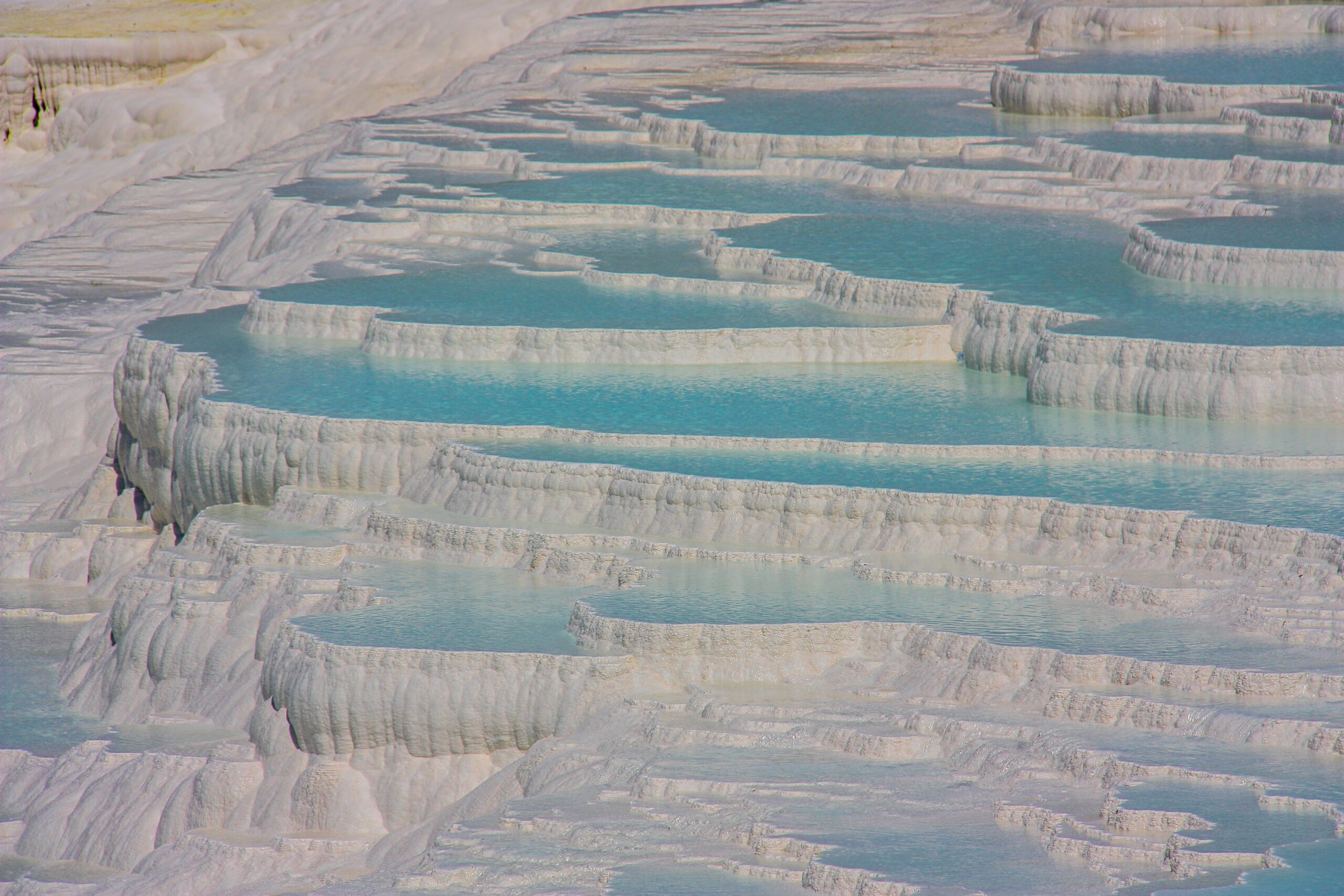 White travertine terraces of Pamukkale